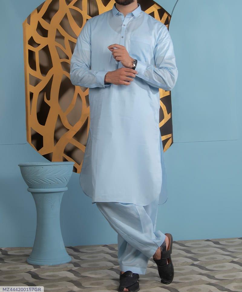 Men’s Unstitched Wool Suit - Plain Pattern Perfect For Winter