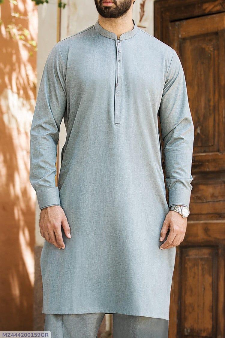 Men’s Unstitched Wool Suit - Plain Pattern Perfect For Winter