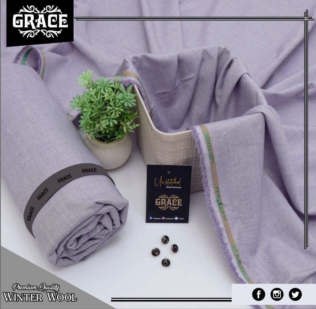 Men’s Unstitched Wool Suit - Plain Pattern Perfect For Winter