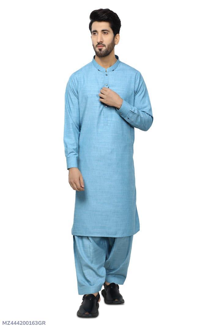 Men’s Unstitched Wool Suit - Plain Pattern Perfect For Winter
