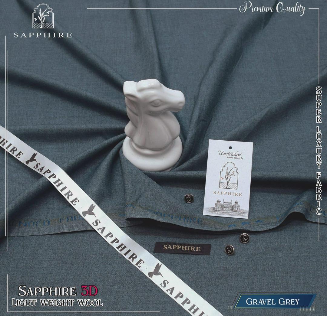 Men’s Unstitched Wool Plain Suit