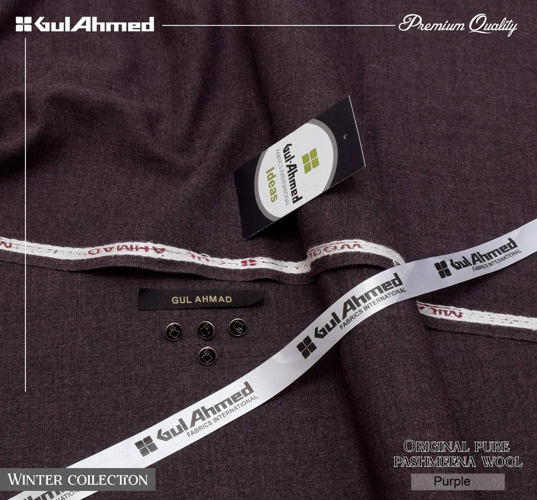 Men’s Unstitched Wool Plain Suit