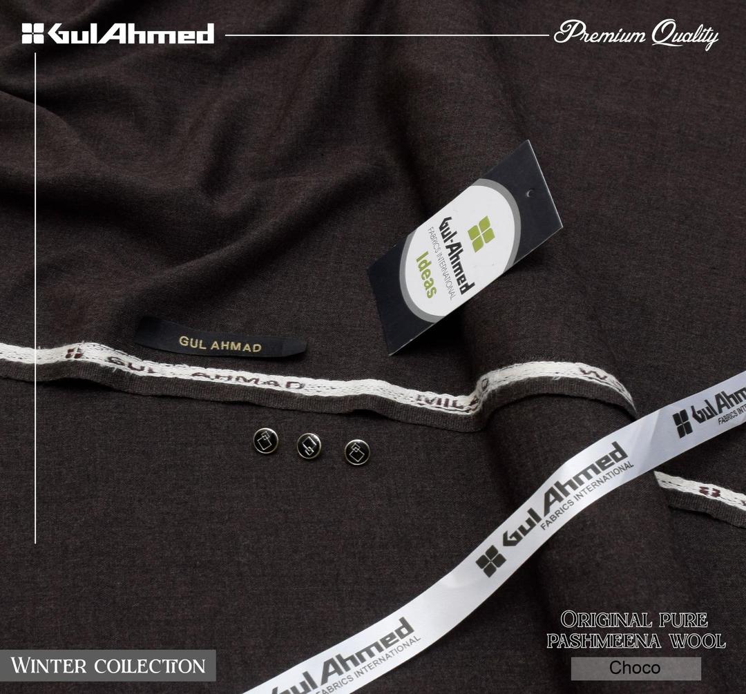 Men’s Unstitched Wool Plain Suit