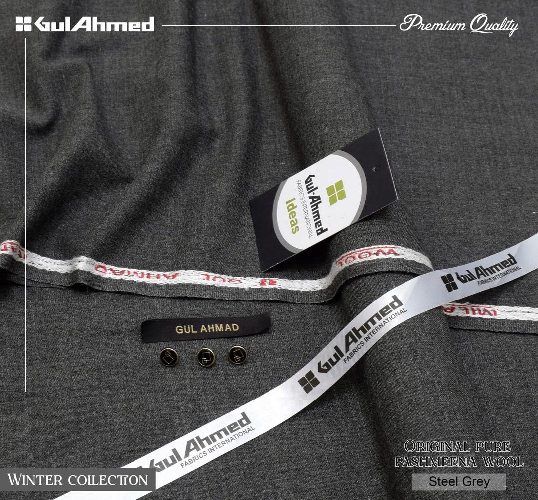 Men’s Unstitched Wool Plain Suit
