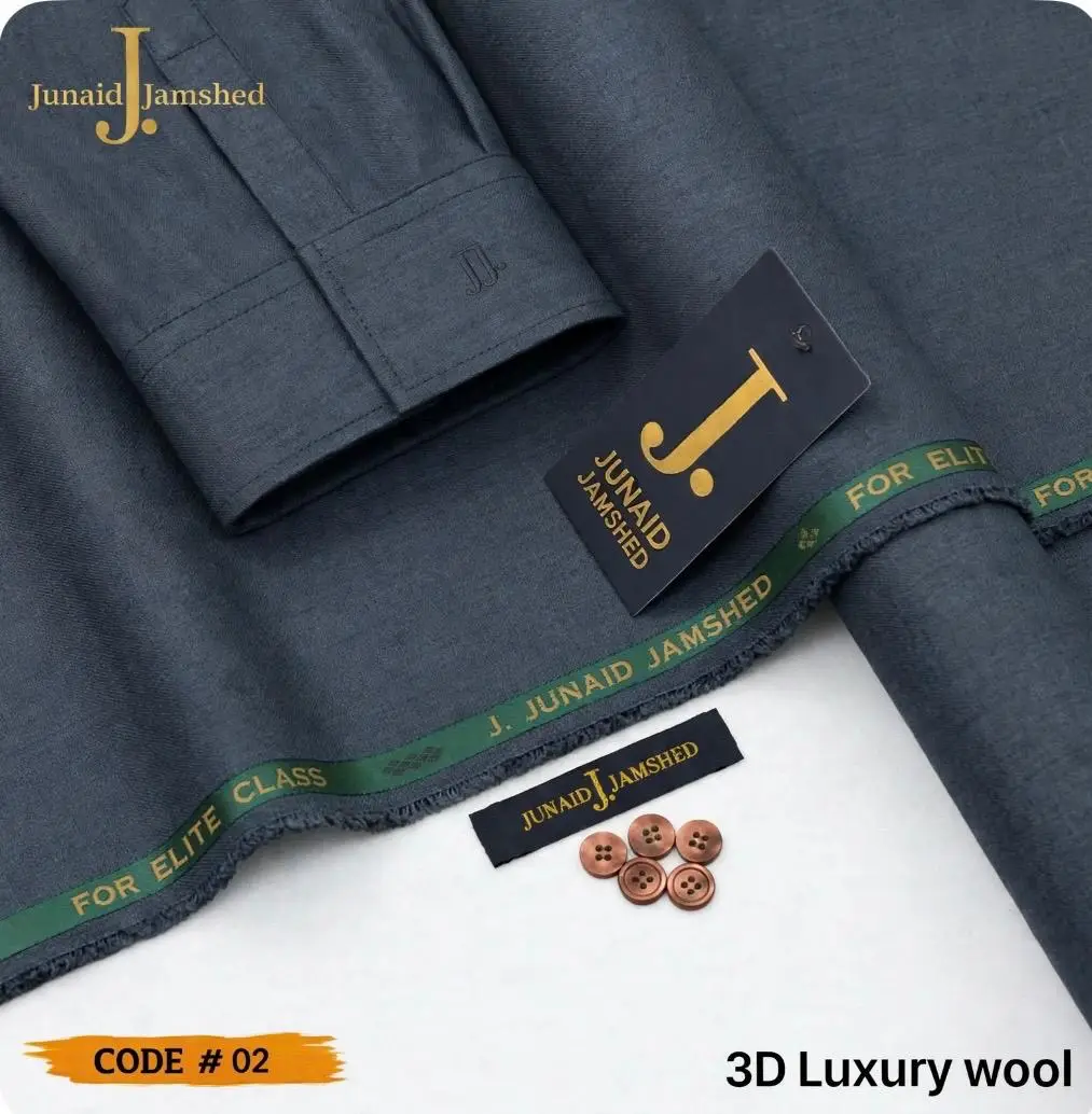Men’s Unstitched Wool Plain Suit
