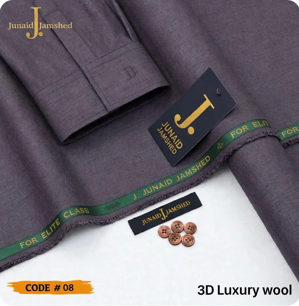 Men’s Unstitched Wool Plain Suit