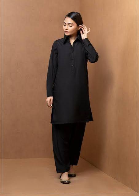 Women Cotton Lawn Black Suit Summer Daily Wear Pakistan