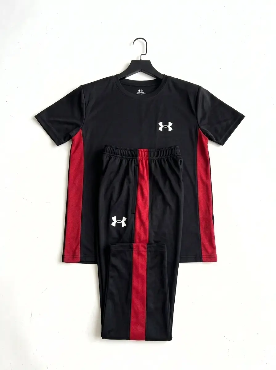 2 Pcs Men's Polyester Printed Track Suit