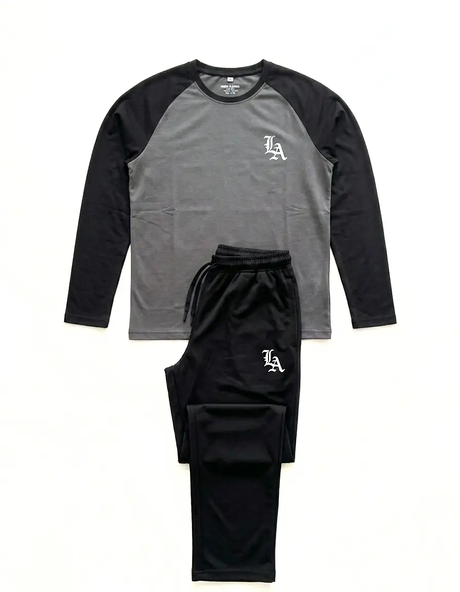 2 Pcs Men's Polyester Printed Track Suit