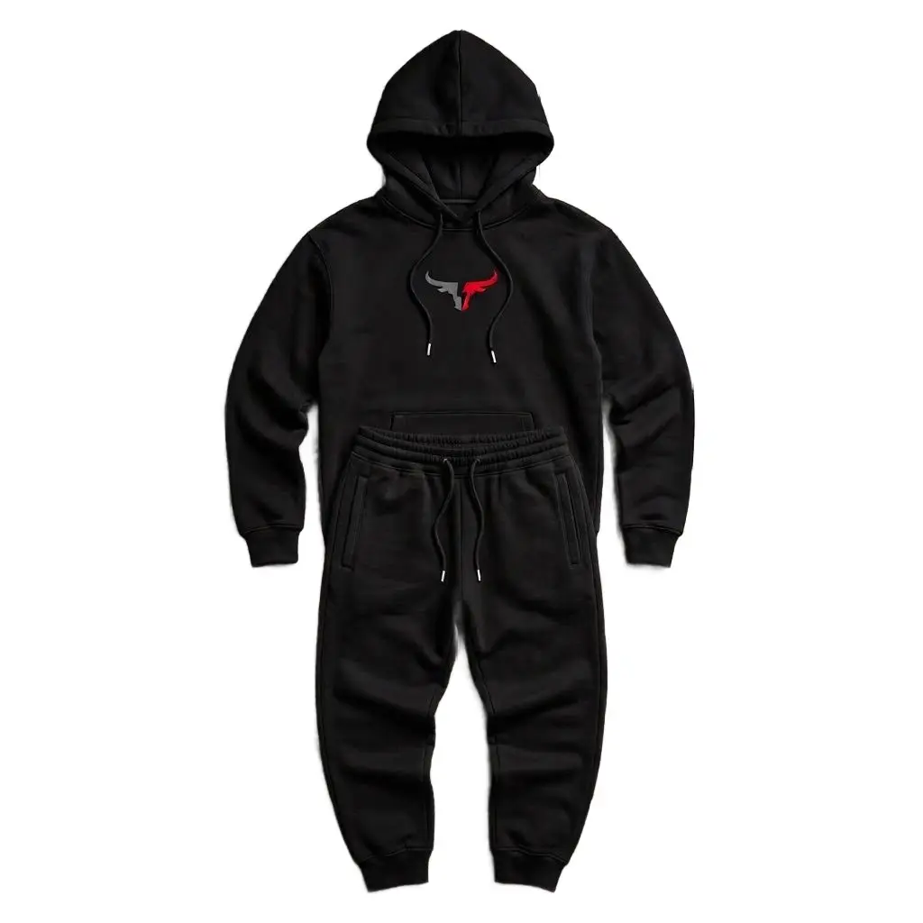 2 Pcs Fleece Printed Track Suit