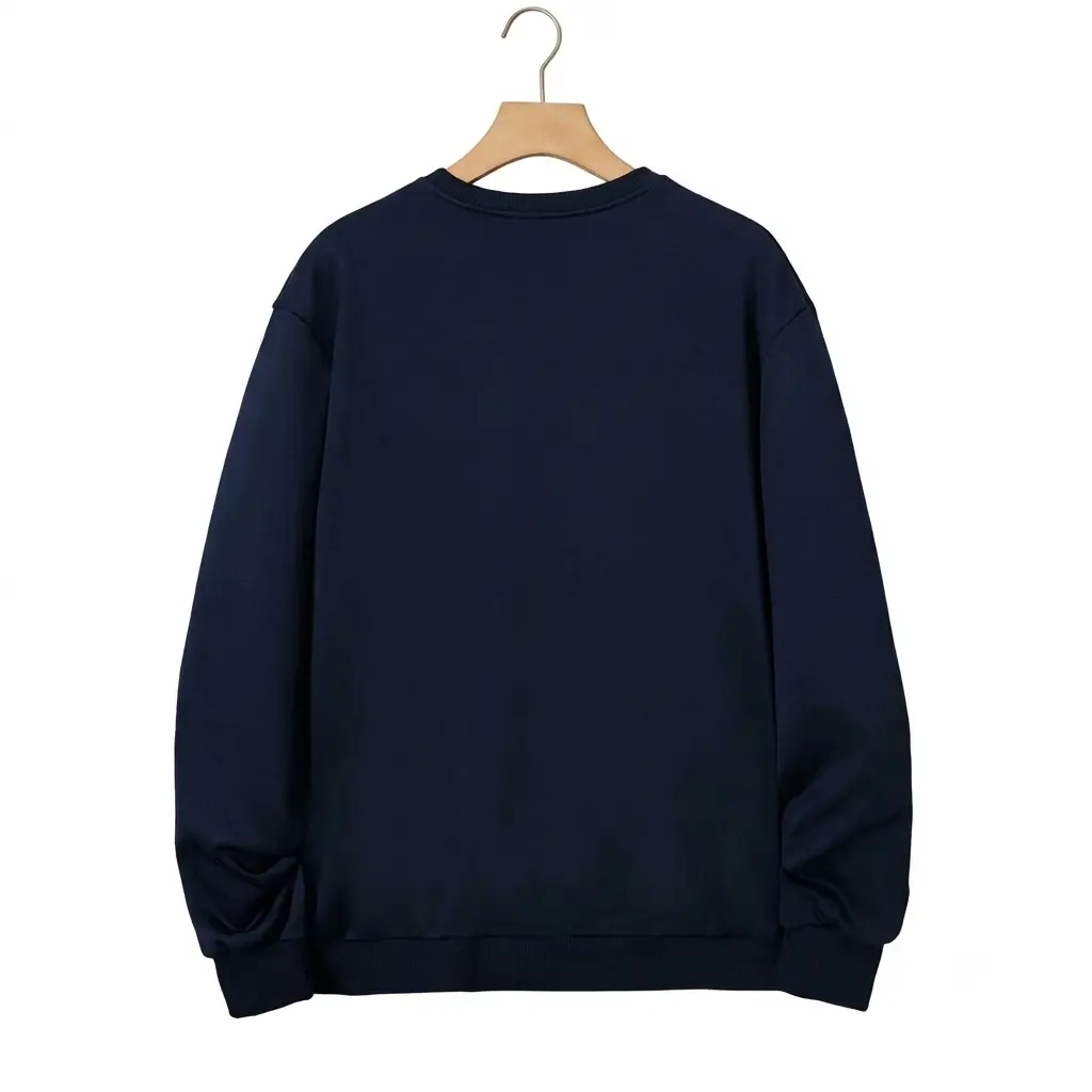 1 Pc Men's  Navy Fleece Printed Sweatshirt