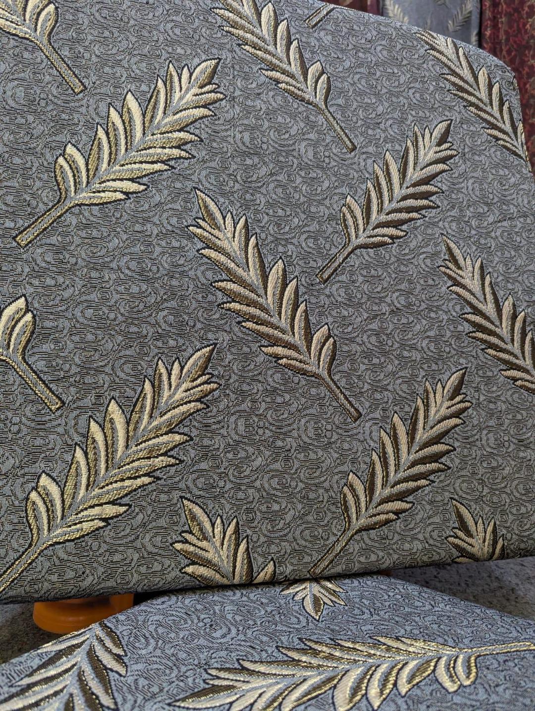Premium Velvet Cushion Covers 10 Pcs Leaf Print Grey