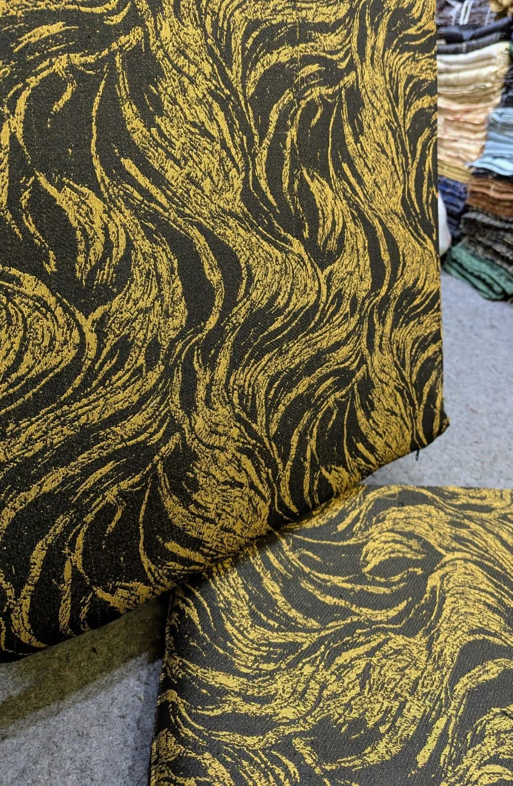 Black Gold Velvet Sofa Cushion Covers Set of 10