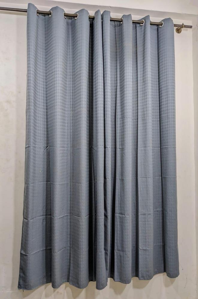 Plain Dabbi Self Shaded Curtains
