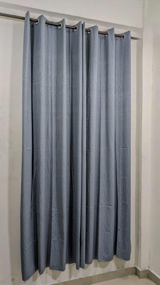 Plain Jumbo Self Shaded Curtains