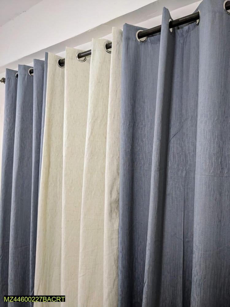Jacquard Silk Curtains 55x92 Set of 3