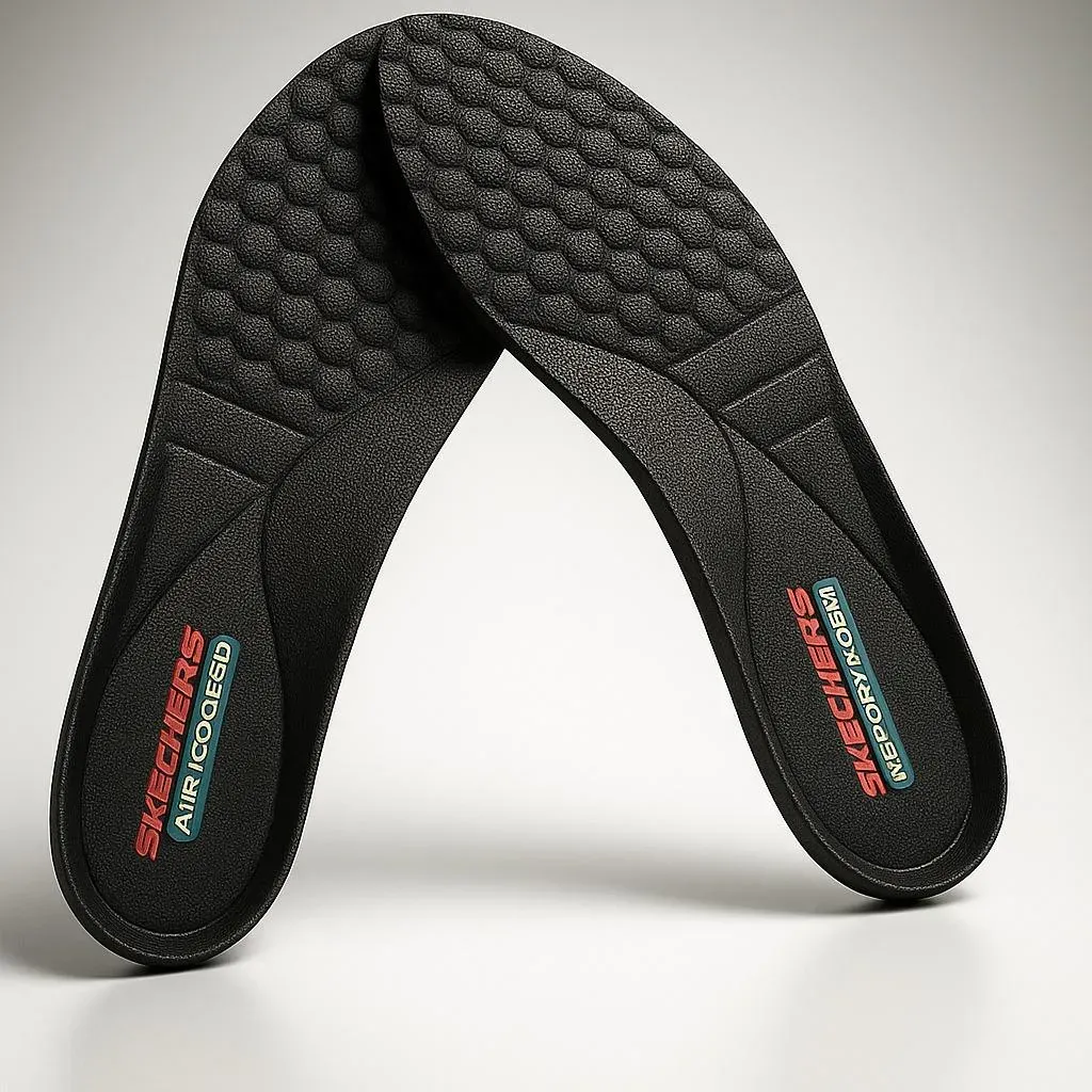 Black Gel Insole for Men Women Sizes 39-45