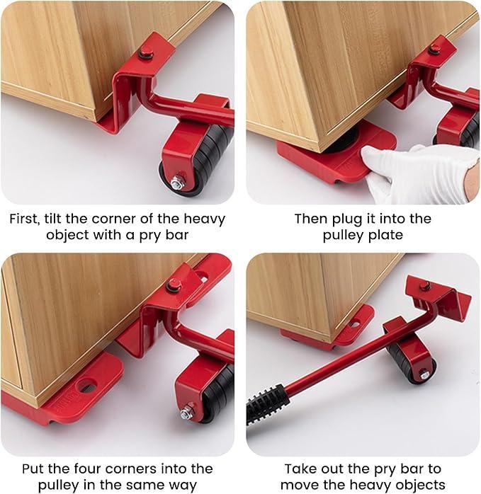 Heavy Furniture Mover Set Red Metal Pakistan