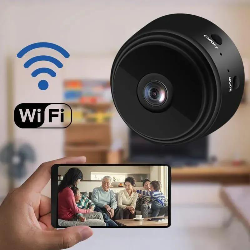 Mini WiFi Camera HD 1080P Night Vision Black