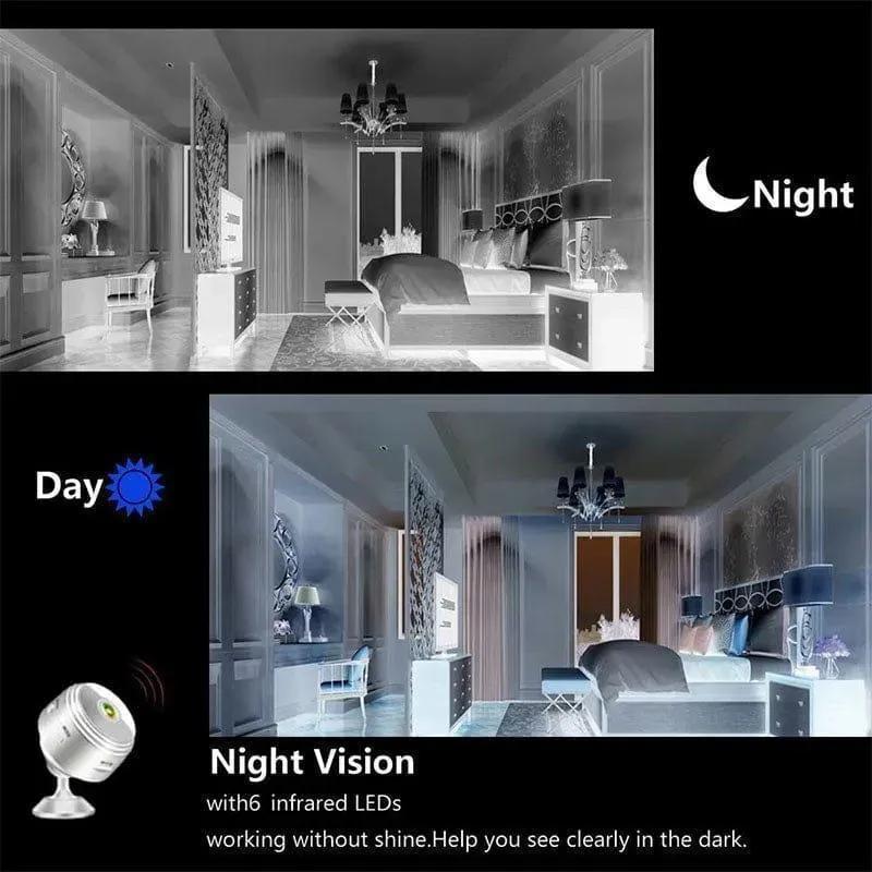 Mini WiFi Camera HD 1080P Night Vision Black