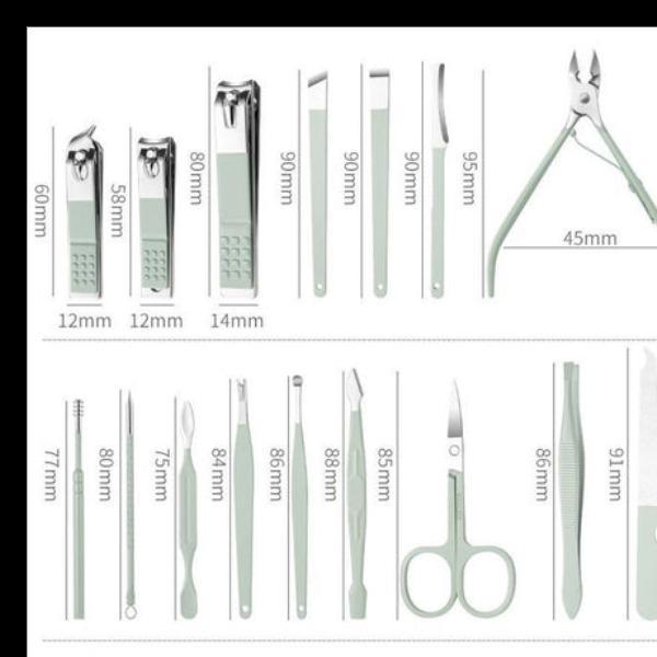 Stainless Steel Mani Pedi Kit for Women