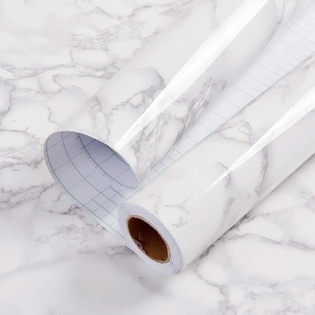 White Marble Sheet for Kitchen & Walls DIY