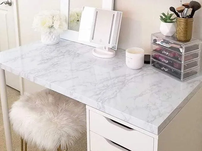 White Marble Sheet for Kitchen & Walls DIY