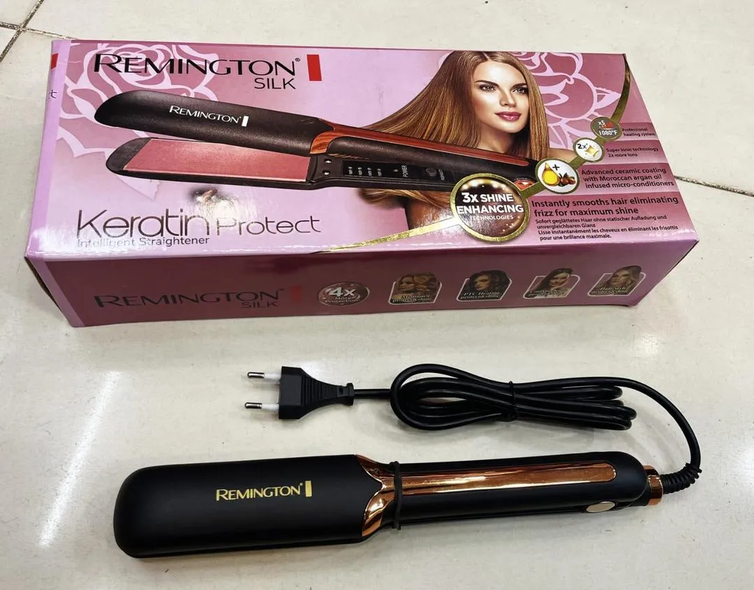 Remington Silk Ceramic Hair Straightener Black Medium Heat