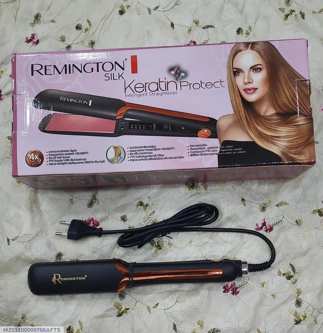Remington Silk Ceramic Hair Straightener Black Medium Heat