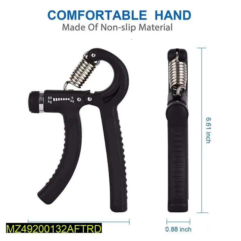 Hand Gripper Adjustable Resistance 10-40kg Non-Slip Black