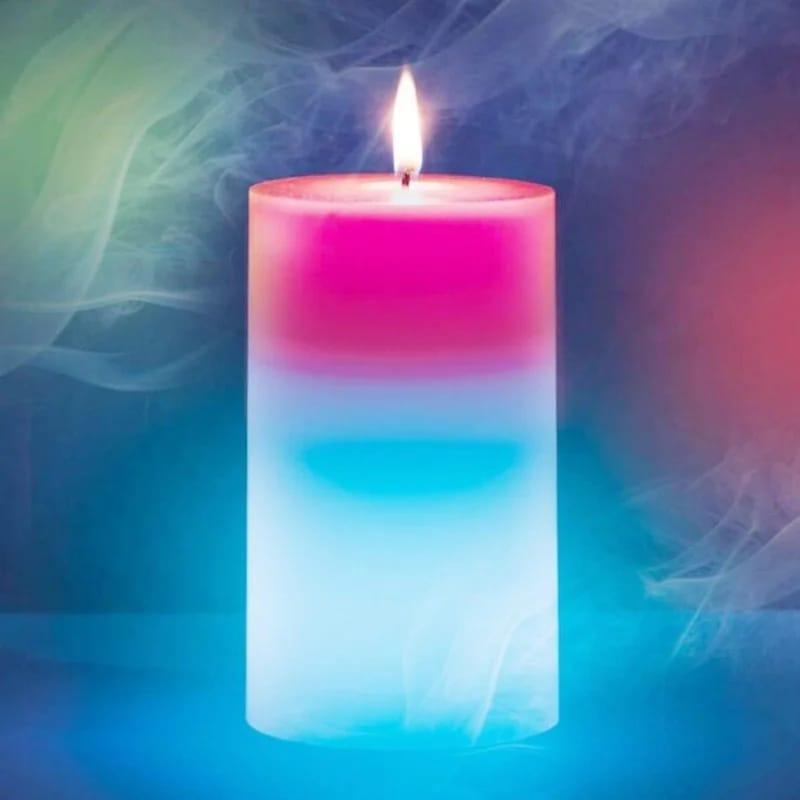 Magic Color Changing Wax Candle Pink to Blue Gradient – Markaz – Markaz