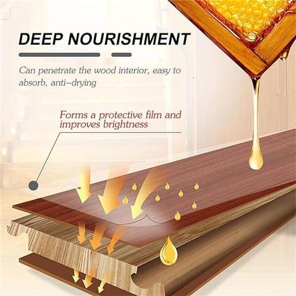 Premium Beeswax Polish for Wooden Furniture Black Spray Bottle