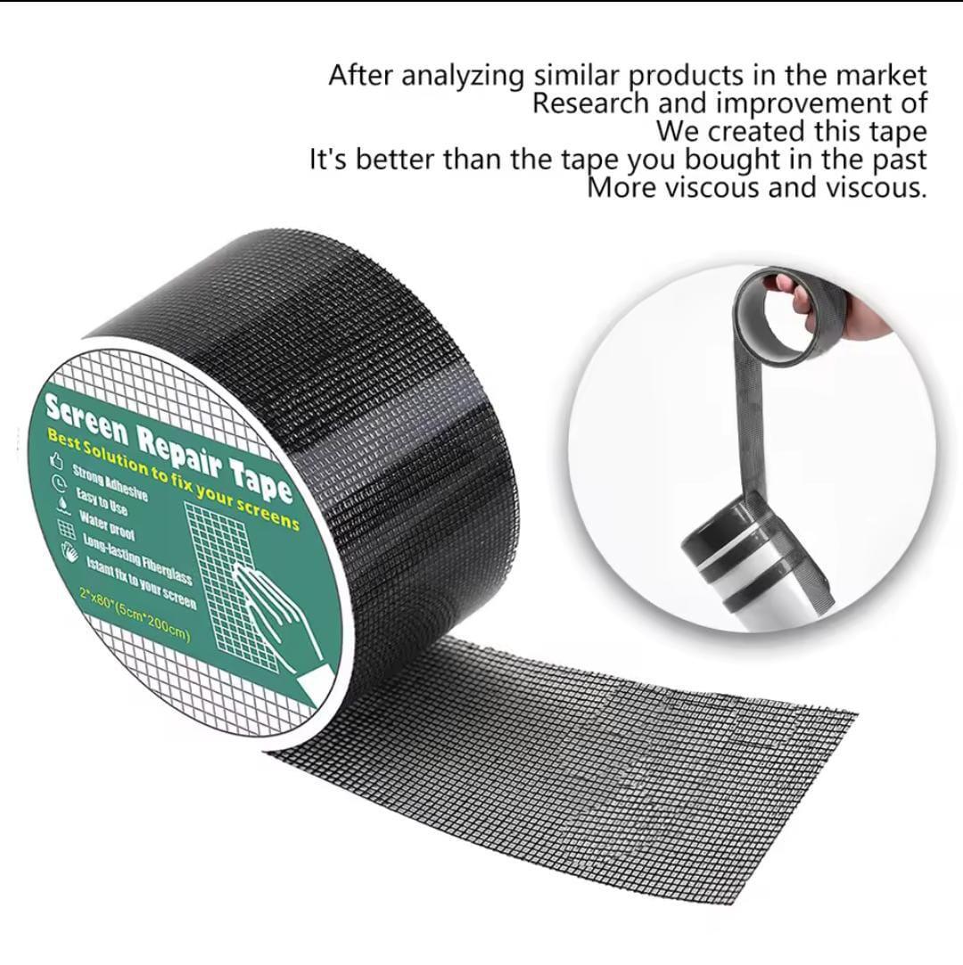 Silver Metal Mosquito Mesh Repair Tape 2M