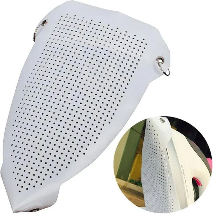 Heat Proof Iron Cover White Aluminum 23x15.5cm