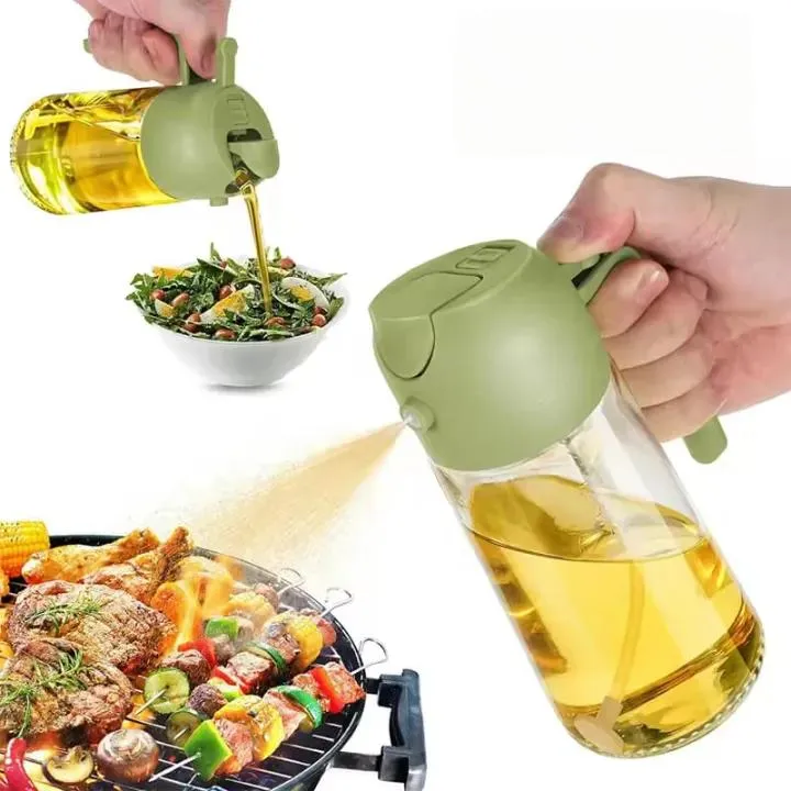 Glass 2-in-1 Oil Sprayer 450Ml Multicolor Kitchen