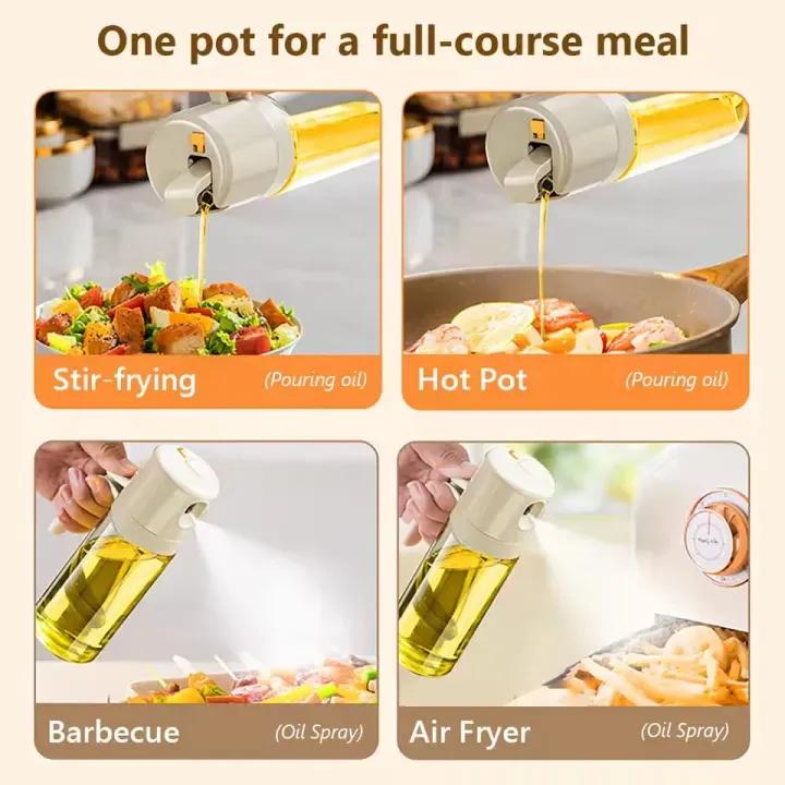 Glass 2-in-1 Oil Sprayer 450Ml Multicolor Kitchen