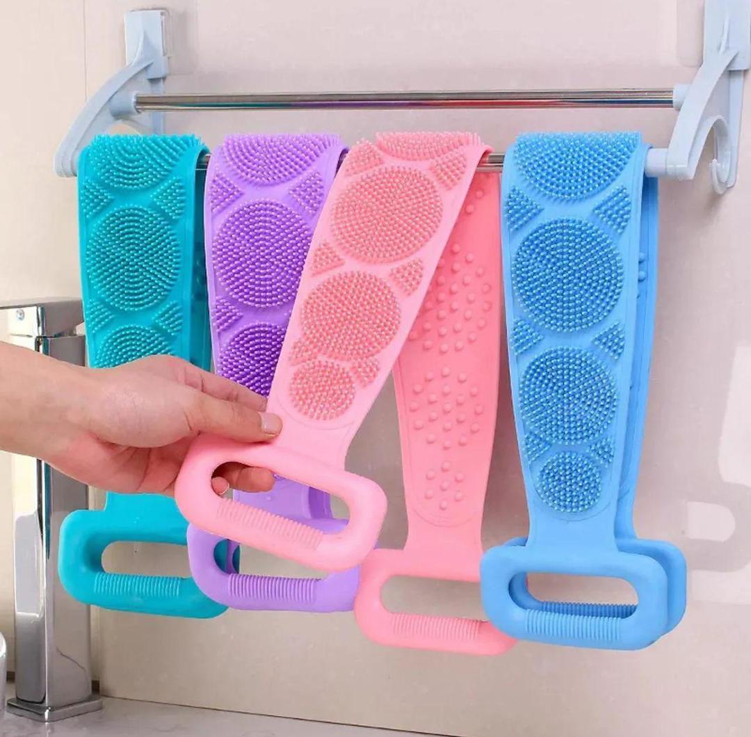 Premium Silicone Body Wash Belt 4 Colors Easy Clean