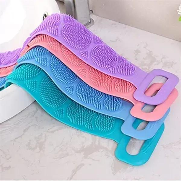 Premium Silicone Body Wash Belt 4 Colors Easy Clean