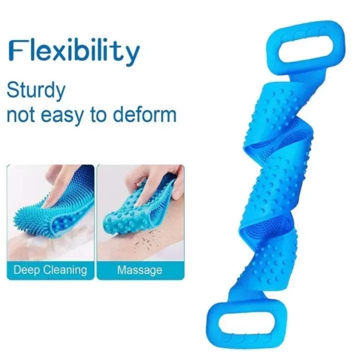 Premium Silicone Body Wash Belt 4 Colors Easy Clean