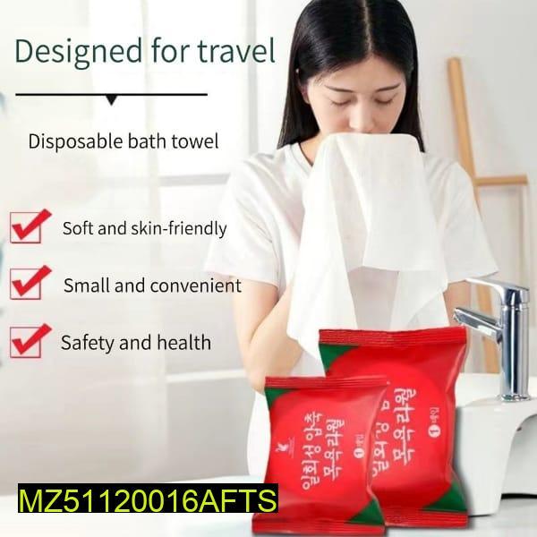 Disposable Bath Towel Soft Skin Friendly Cotton Travel Use