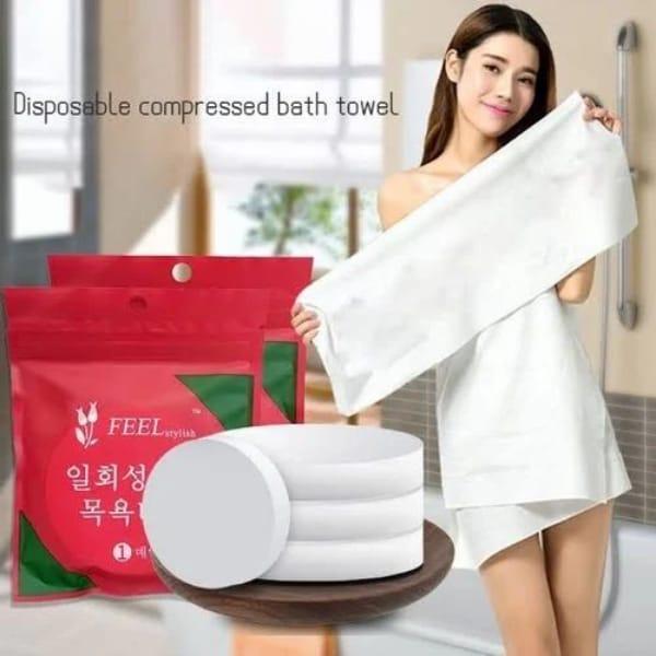 Disposable Bath Towel Soft Skin Friendly Cotton Travel Use