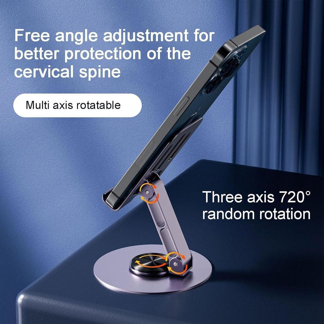 Grey Adjustable Phone Stand for Home Office Use