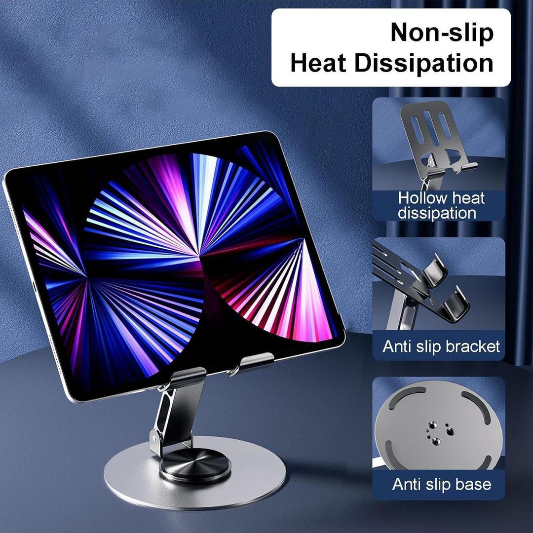 Grey Adjustable Phone Stand for Home Office Use
