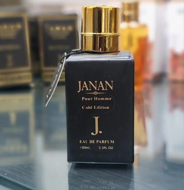 Men Fragrance Set Zarar Janan 100ml Black Gold Glass