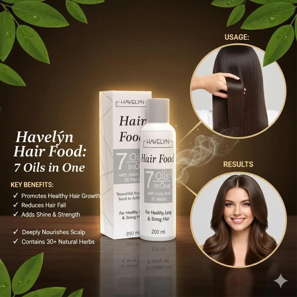Havelyn Hair Food Oil 200ml for Healthy Long Hair