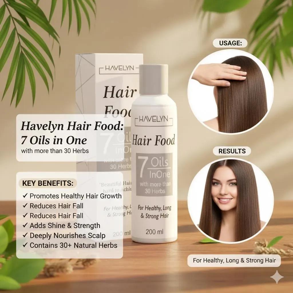 Havelyn Hair Food Oil 200ml for Healthy Long Hair