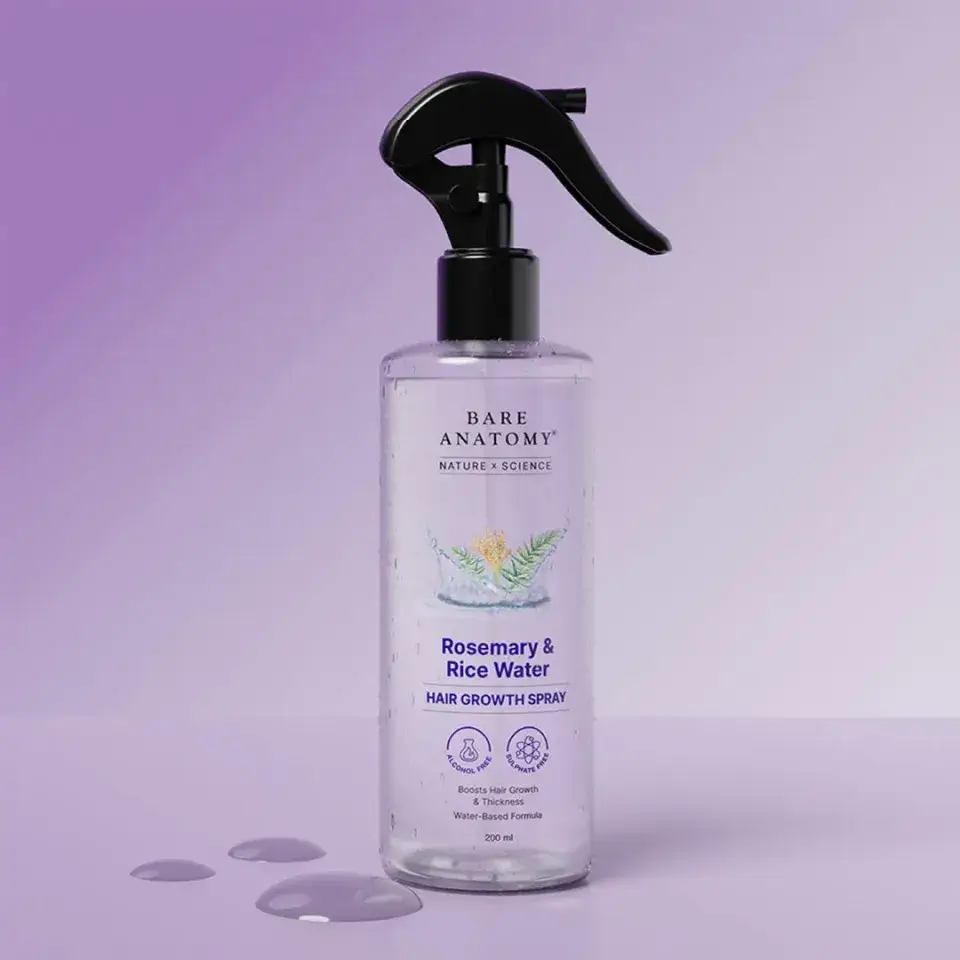 Rosemary & Rice Water Hair Growth Spray 200ml Black