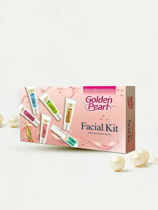 Golden Pearl Facial Kit 7-Piece Whitening for Pakistani Skin