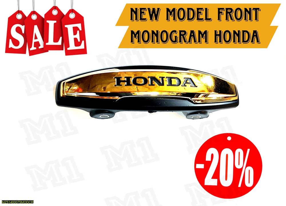 Honda Bike Front Monogram Black Gold ABS Upgrade