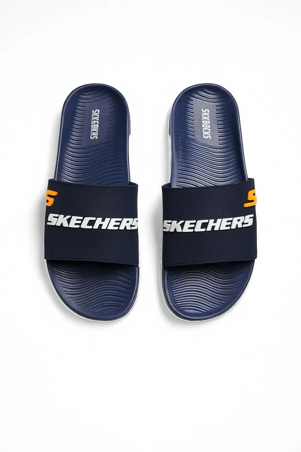 Men's Rubber Fancy SlideSlippers Comfort Slide |SKCHR-BLUE|